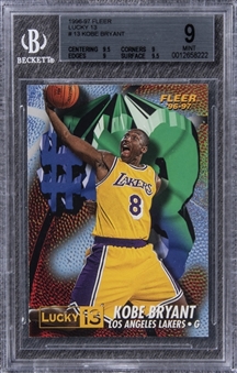 1996-97 Fleer Lucky 13 #13 Kobe Bryant Rookie Card – BGS MINT 9